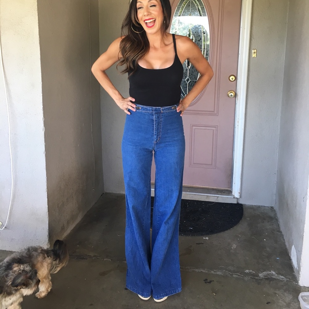 🌶VINTAGE Chemin De Fer bell bottoms